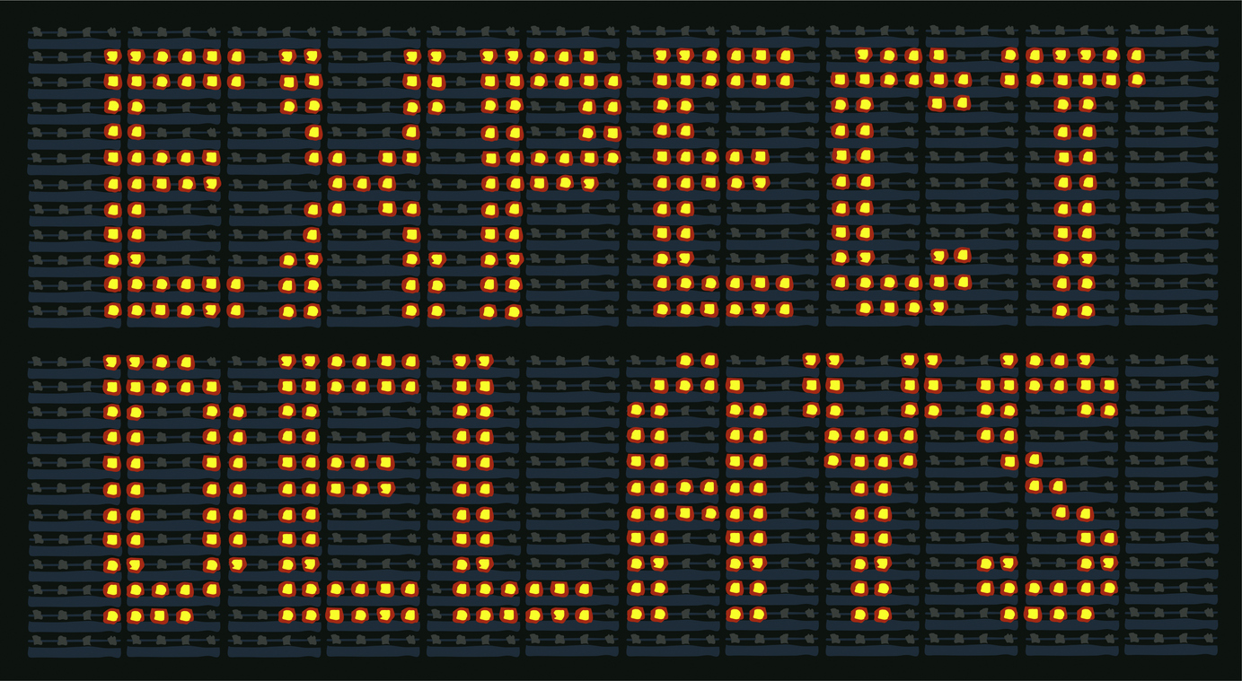 Illustrated Expect Delays Sign