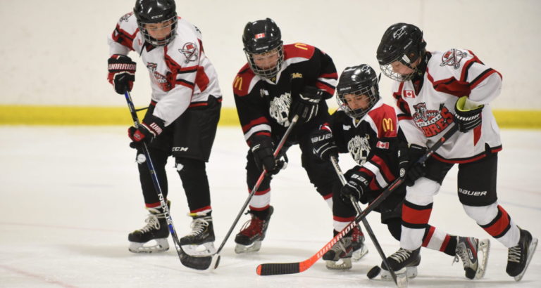 Atoms scramble for the puck