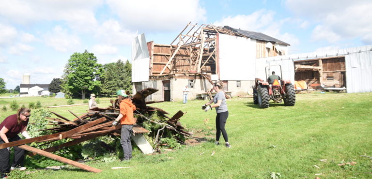 Tornado touch down causes damage