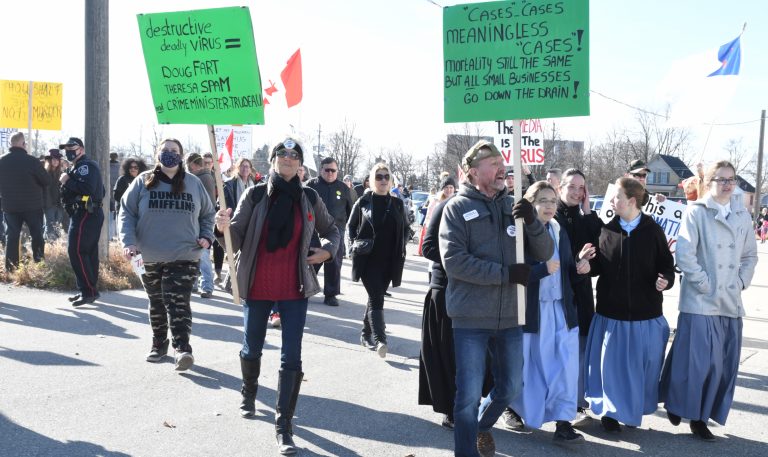 About 200 march in St. Thomas protest