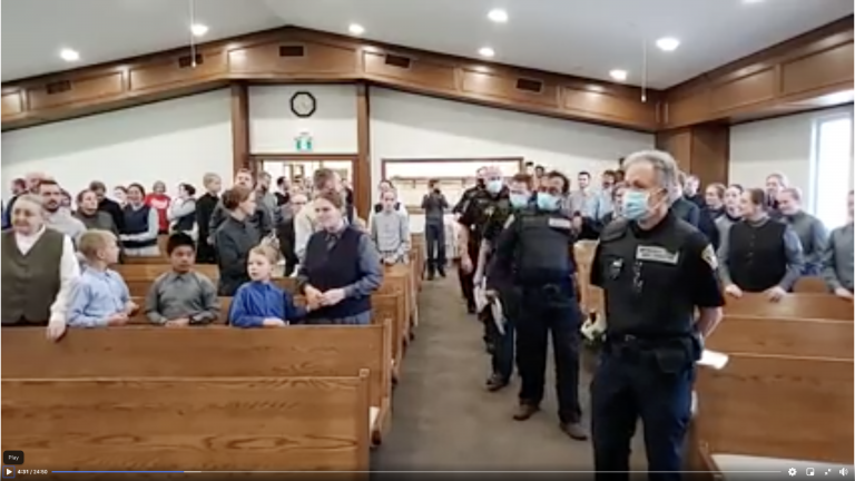 Police statement on church padlocking