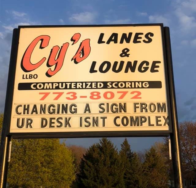 Pun-filled shots fired in Aylmer sign war