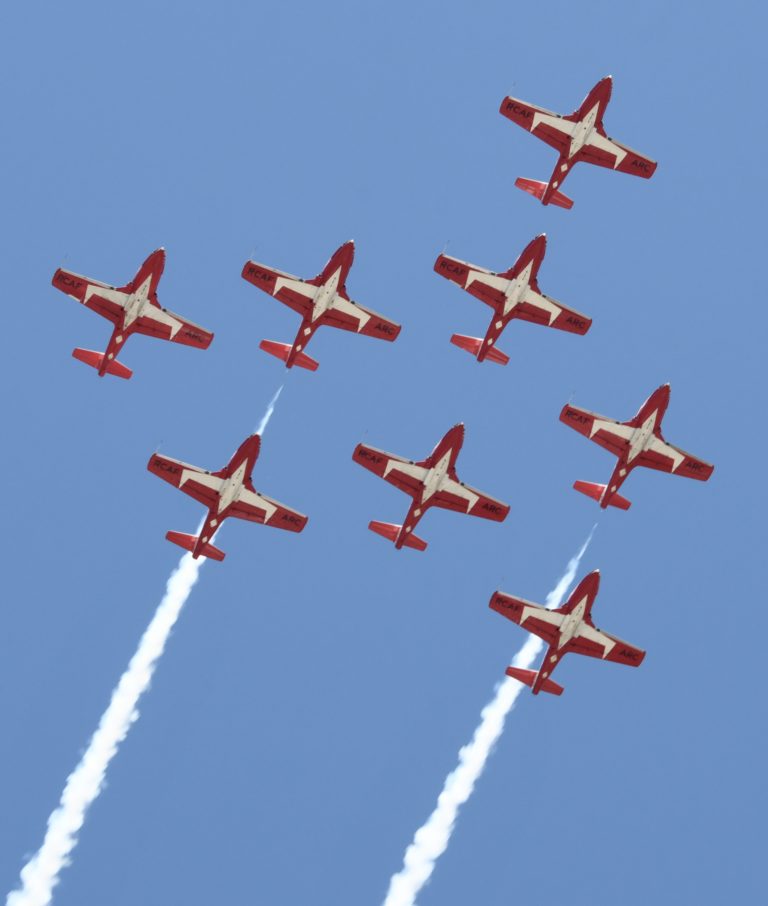 Snowbirds fly over St. Thomas