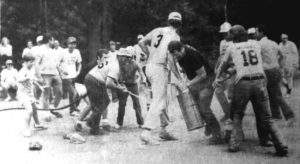 Aylmer police and firemen face off in slo-pitch game