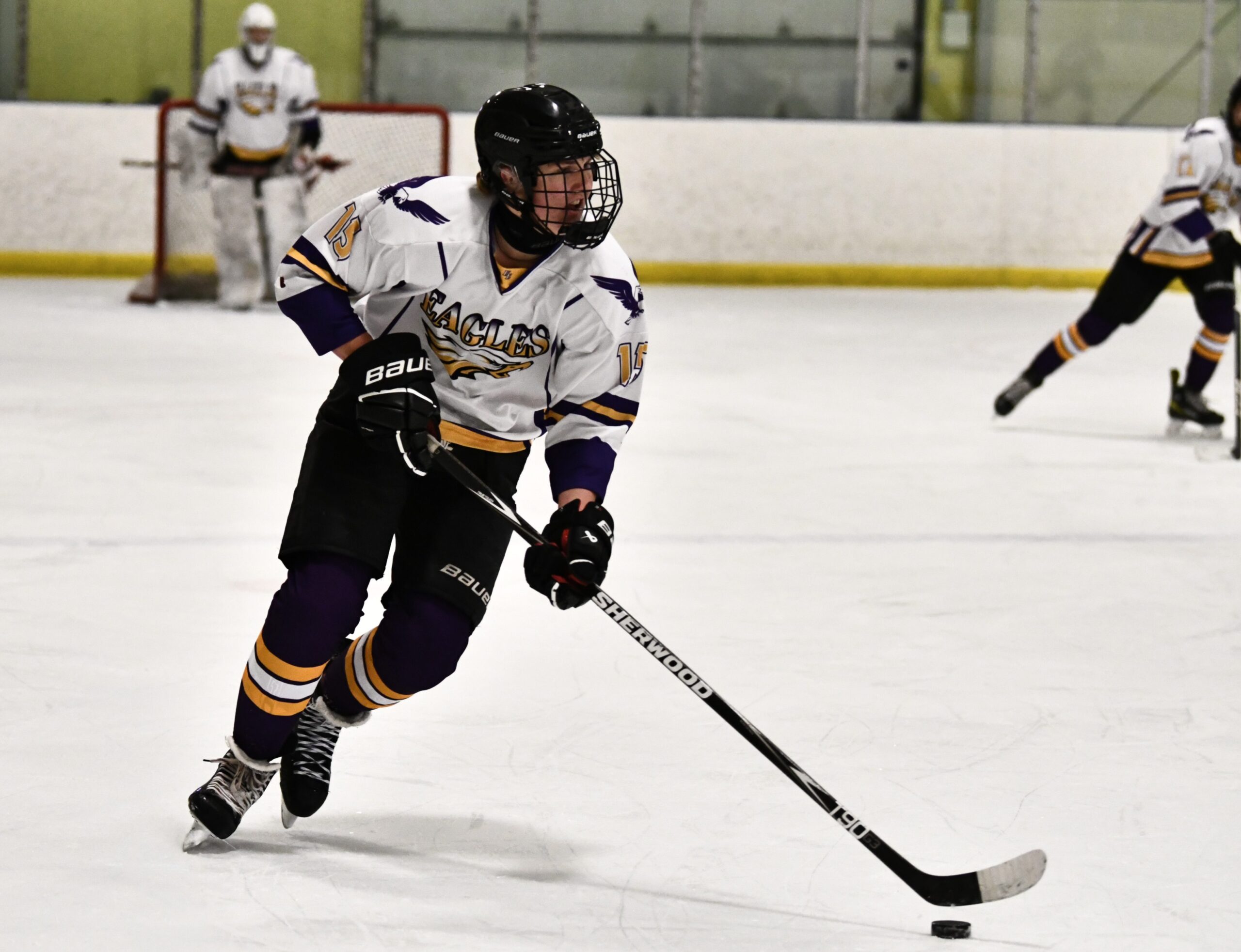 Featured image for "Eagles fall 3-2 to IDCI in boys hockey season-opener"