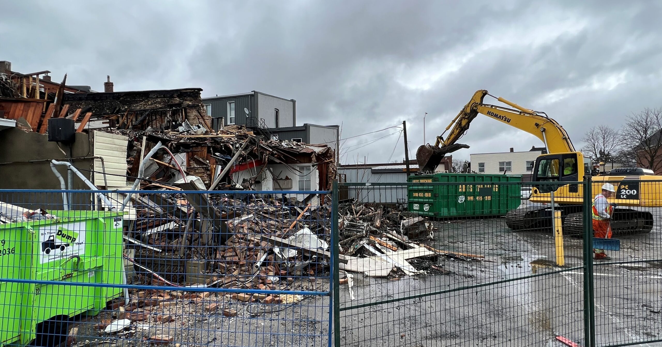 Featured image for "Clearing rubble from fire site"